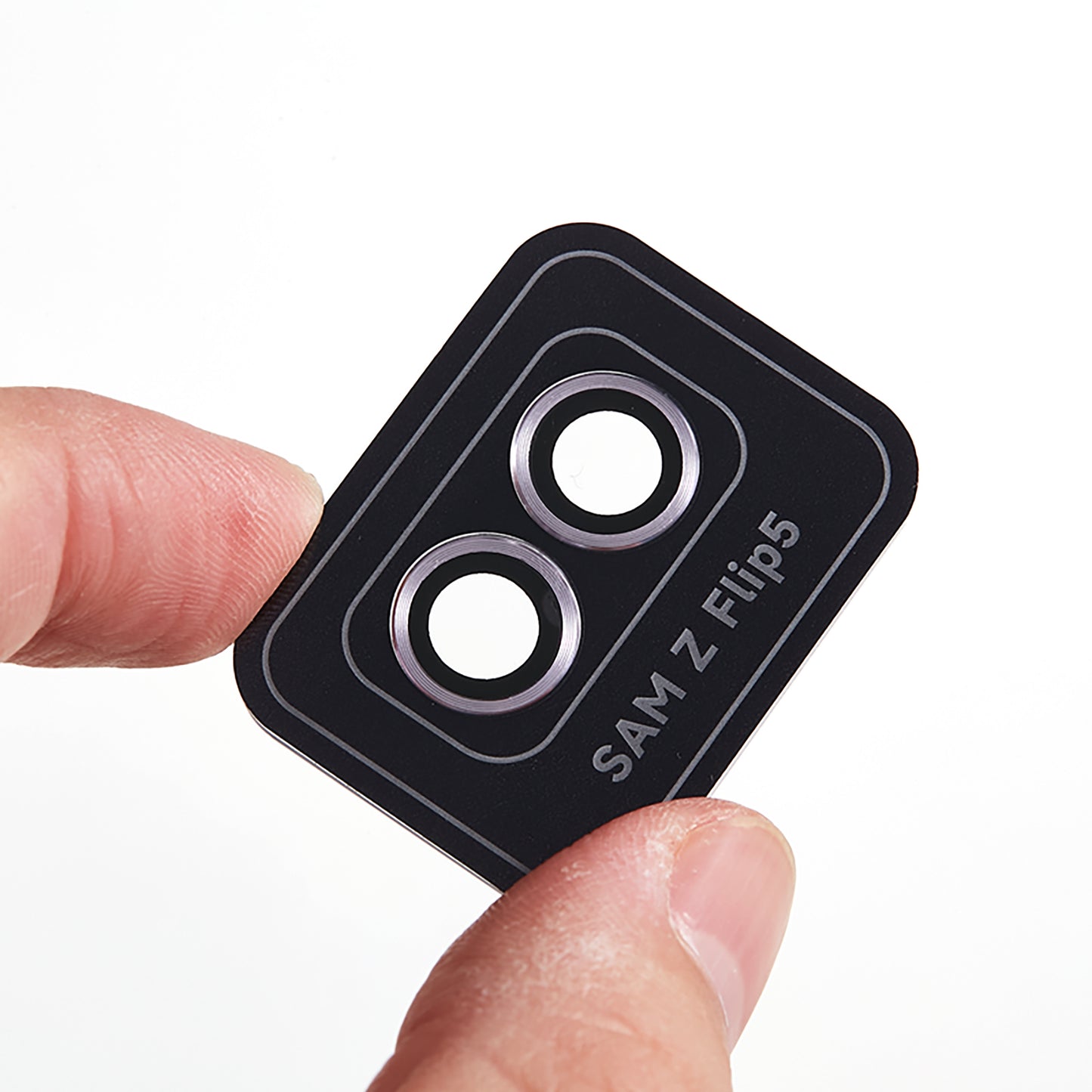 For Samsung Galaxy Z Flip5 5G Camera Lens Protector Positioning Installation Metal + Tempered Glass Lens Cover Film