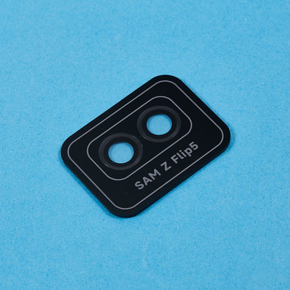 For Samsung Galaxy Z Flip5 5G Camera Lens Protector Positioning Installation Metal + Tempered Glass Lens Cover Film