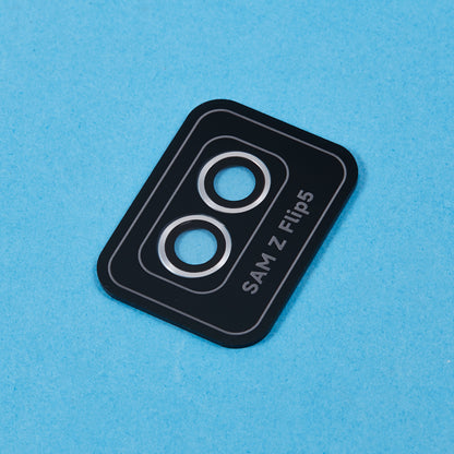 For Samsung Galaxy Z Flip5 5G Camera Lens Protector Positioning Installation Metal + Tempered Glass Lens Cover Film