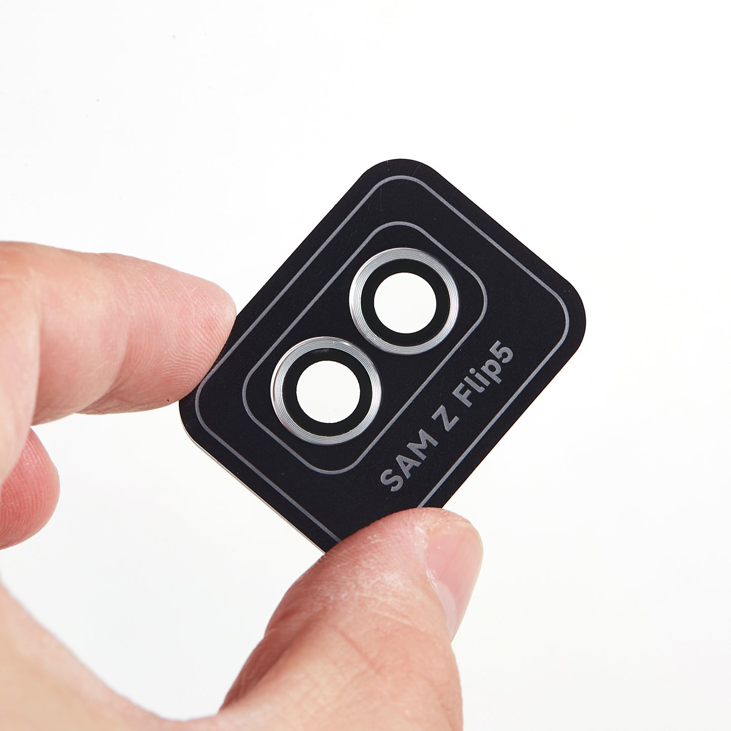 For Samsung Galaxy Z Flip5 5G Camera Lens Protector Positioning Installation Metal + Tempered Glass Lens Cover Film