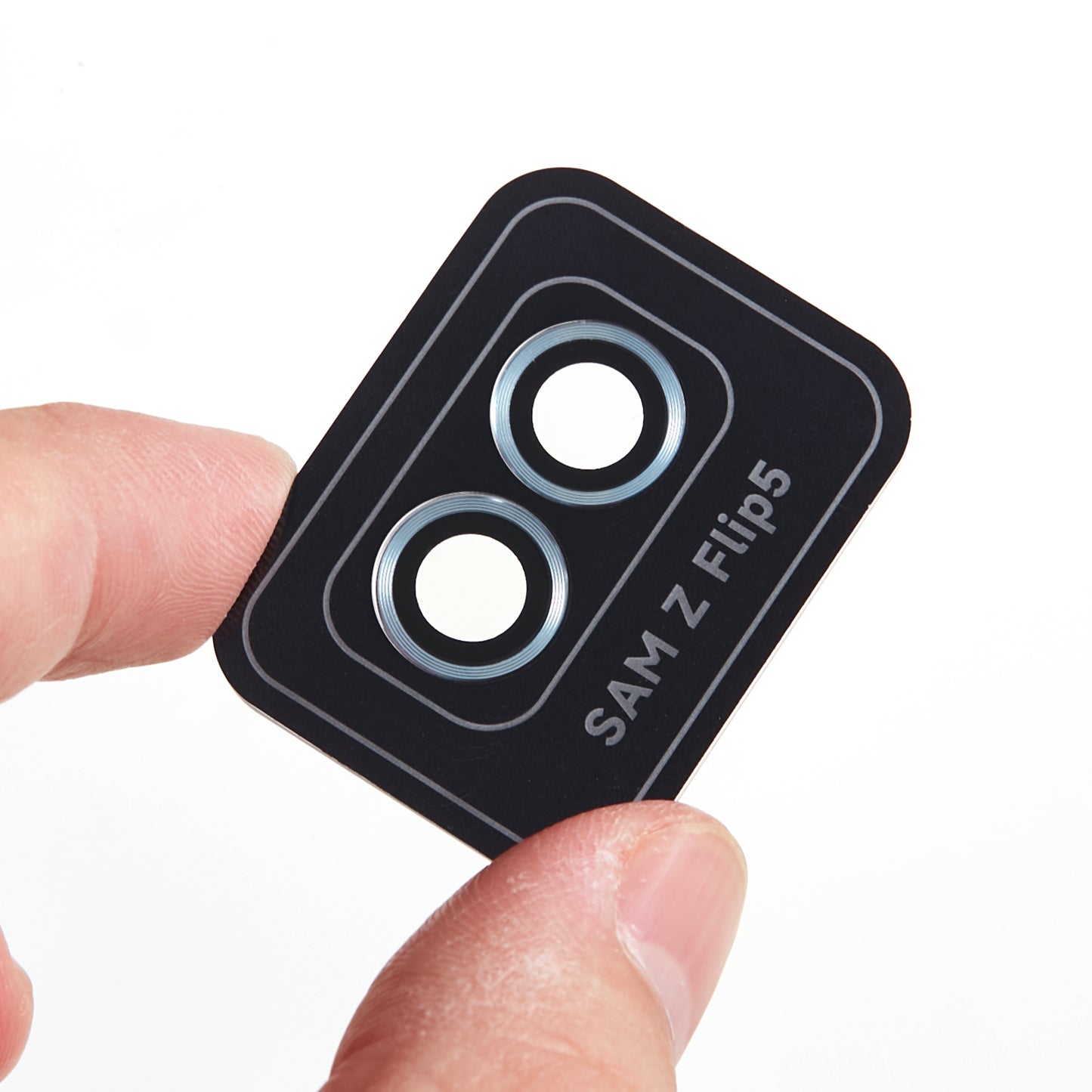 For Samsung Galaxy Z Flip5 5G Camera Lens Protector Positioning Installation Metal + Tempered Glass Lens Cover Film