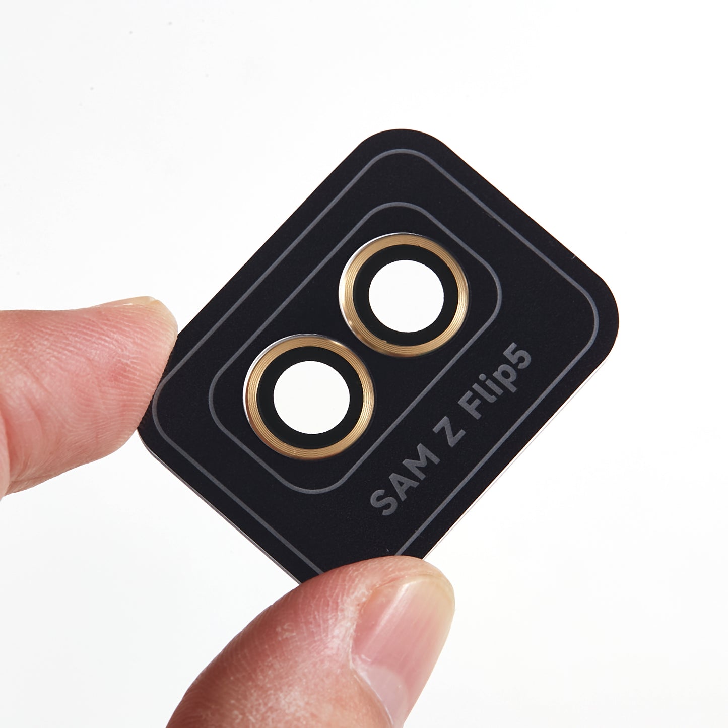 For Samsung Galaxy Z Flip5 5G Camera Lens Protector Positioning Installation Metal + Tempered Glass Lens Cover Film