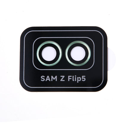 For Samsung Galaxy Z Flip5 5G Camera Lens Protector Positioning Installation Metal + Tempered Glass Lens Cover Film