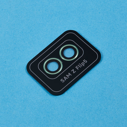For Samsung Galaxy Z Flip5 5G Camera Lens Protector Positioning Installation Metal + Tempered Glass Lens Cover Film