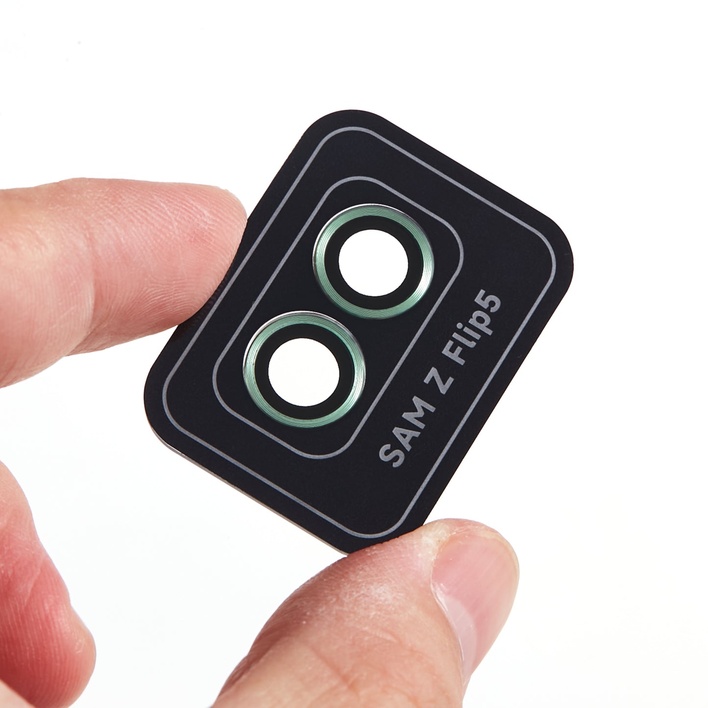 For Samsung Galaxy Z Flip5 5G Camera Lens Protector Positioning Installation Metal + Tempered Glass Lens Cover Film
