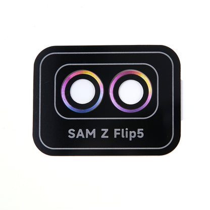 For Samsung Galaxy Z Flip5 5G Camera Lens Protector Positioning Installation Metal + Tempered Glass Lens Cover Film