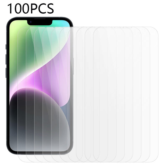 100PCS For iPhone 15 Tempered Glass Screen Film High Definition Anti-scratch Screen Protector
