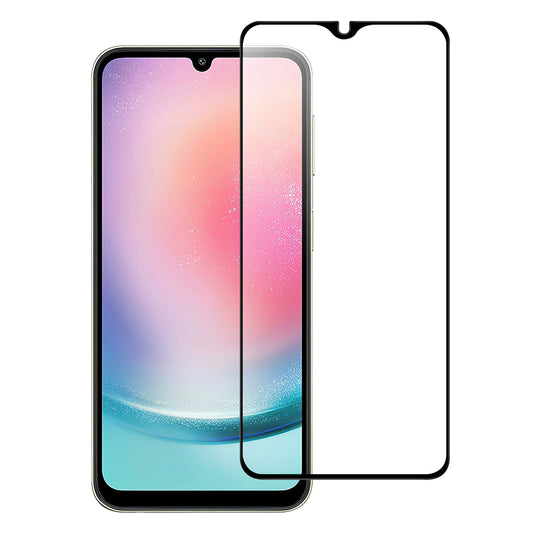 For Samsung Galaxy A24 4G Full Glue Phone Screen Protector Black Edge AGC Glass Anti-explosion Film