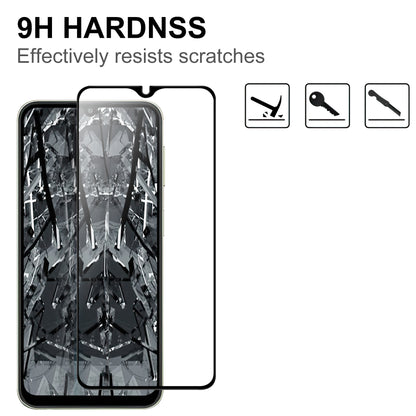 For Samsung Galaxy A24 4G Full Glue Phone Screen Protector Black Edge AGC Glass Anti-explosion Film