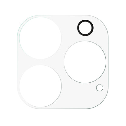 For iPhone 15 Pro / 15 Pro Max Silk Printing Camera Lens Protector Tempered Glass Phone Rear Lens Film with Bottom Plate
