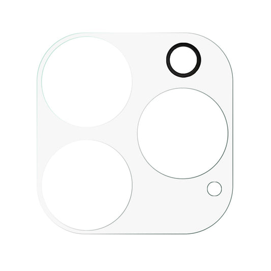 For iPhone 15 Pro / 15 Pro Max Silk Printing Camera Lens Protector Tempered Glass Phone Rear Lens Film with Bottom Plate