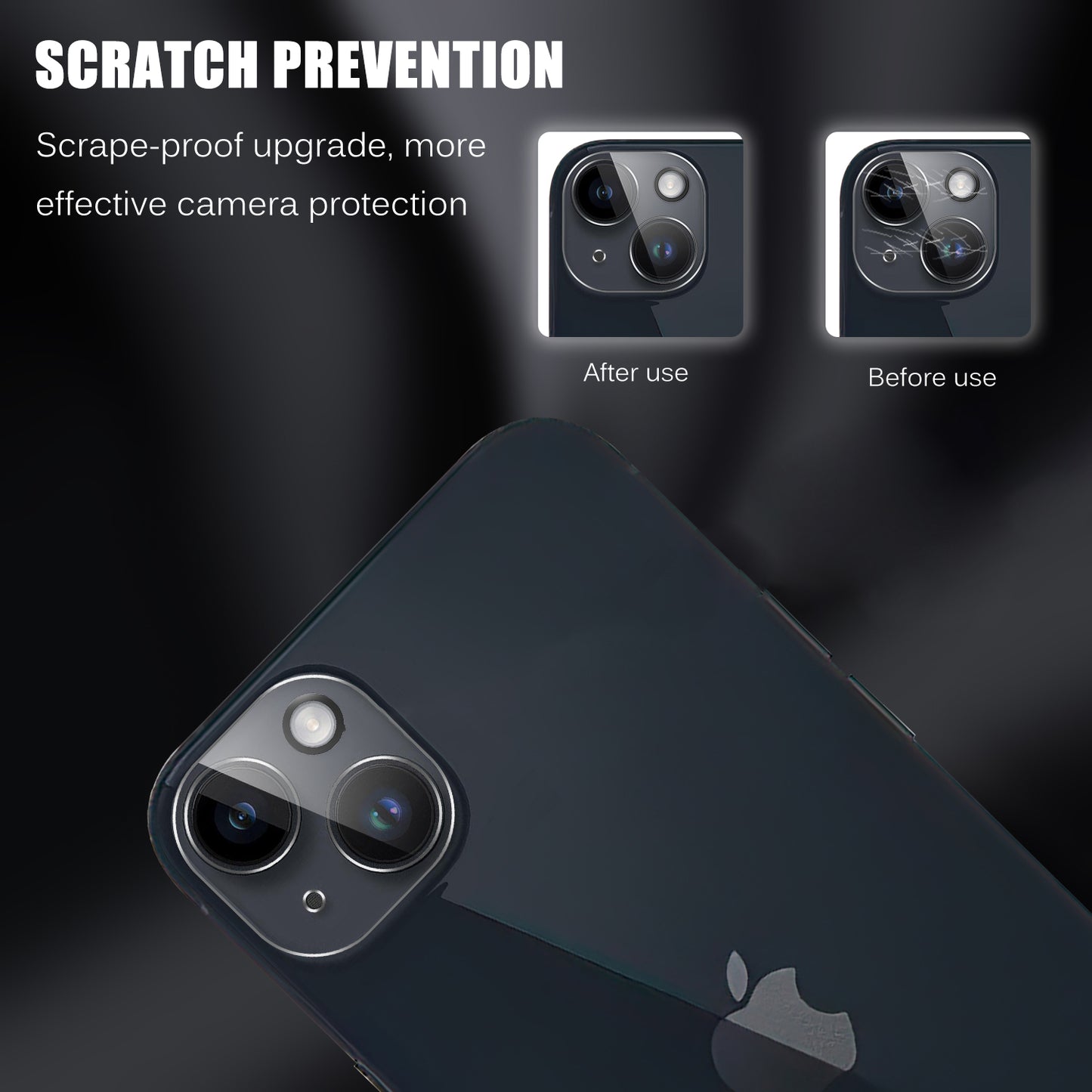 Tempered Glass Camera Lens Protector for iPhone 15 / 15 Plus Anti-explosion Ultra Clear Phone Lens Film