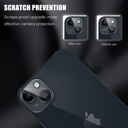 Tempered Glass Camera Lens Protector for iPhone 15 / 15 Plus Anti-explosion Ultra Clear Phone Lens Film