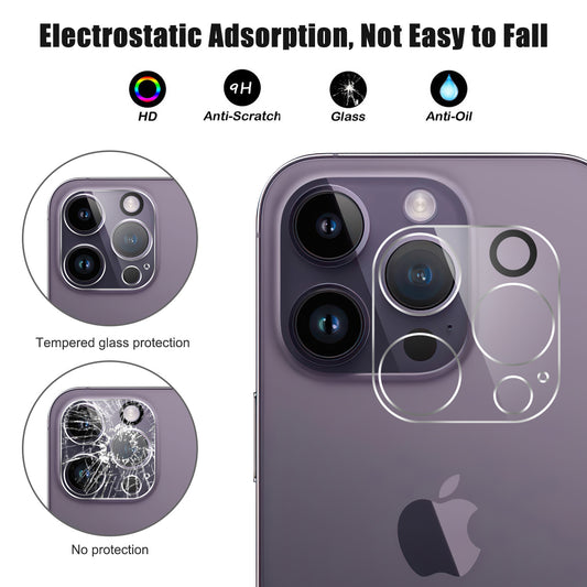 HD Clear Camera Lens Protector for iPhone 15 Pro / 15 Pro Max , Anti-explosion Tempered Glass Phone Rear Lens Film
