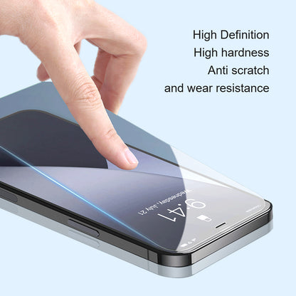 AMORUS For iPhone 15 Pro Max High Aluminum-silicon Glass Screen Protector 2.5D Arc Edge Anti-explosion Film