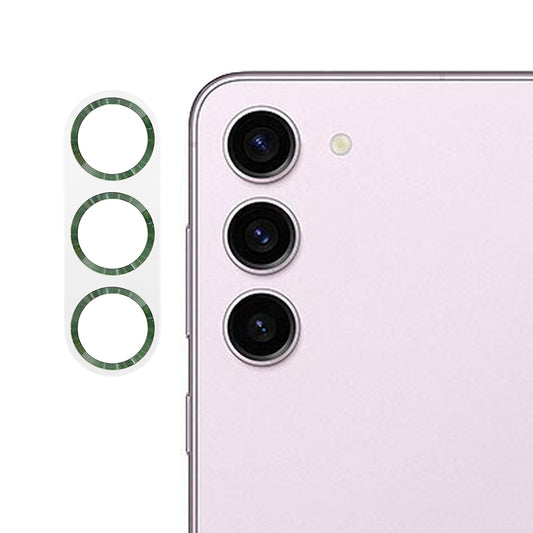 MKADI For Samsung Galaxy S23 / S23+ Camera Lens Protector CD Texture Tempered Glass Back Lens Film
