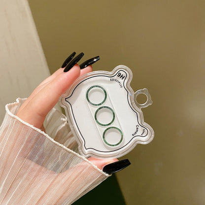 MKADI For Samsung Galaxy S23 / S23+ Camera Lens Protector CD Texture Tempered Glass Back Lens Film