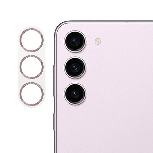 MKADI For Samsung Galaxy S23 / S23+ Camera Lens Protector CD Texture Tempered Glass Back Lens Film