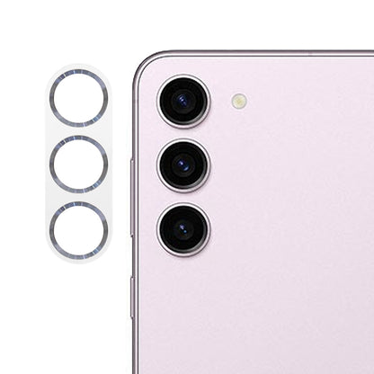 MKADI For Samsung Galaxy S23 / S23+ Camera Lens Protector CD Texture Tempered Glass Back Lens Film