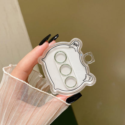 MKADI For Samsung Galaxy S23 / S23+ Camera Lens Protector CD Texture Tempered Glass Back Lens Film