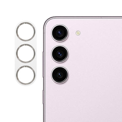 MKADI For Samsung Galaxy S23 / S23+ Camera Lens Protector CD Texture Tempered Glass Back Lens Film