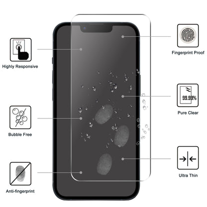 For iPhone 15 Plus Tempered Glass Screen Protector HD Anti-scratch Film + Camera Lens Protector