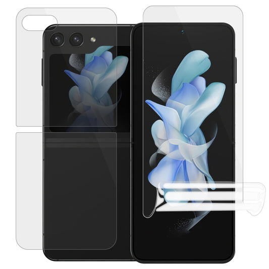 1 Set Screen Protector for Samsung Galaxy Flip5 5G , Front and Back TPU+PET Hydrogel Film Protector