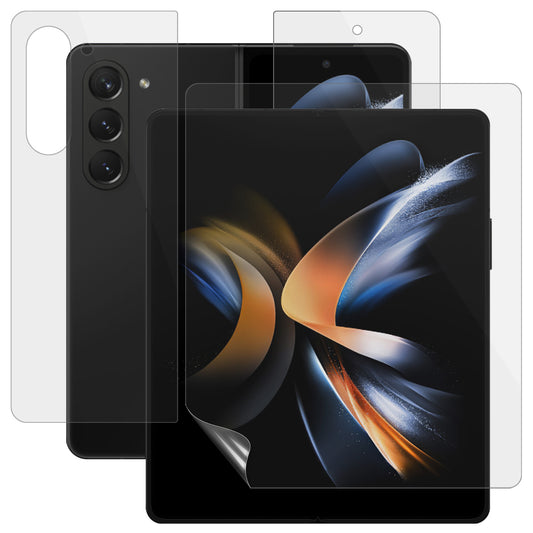 1 Set Front and Back Hydrogel Film for Samsung Galaxy Z Fold5 5G , TPU+PET Front Screen Protector + Back Cover