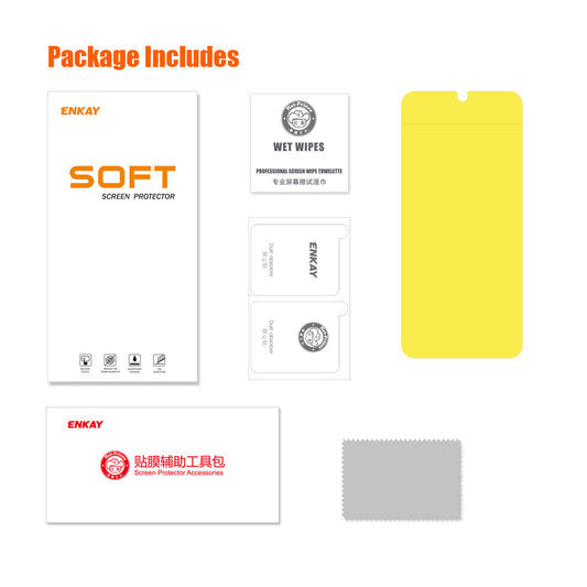 ENKAY HAT PRINCE For Xiaomi Redmi 12C 4G TPE+PET+TPU Hydrogel Protector Anti-Scratch Full Glue Phone Screen Film