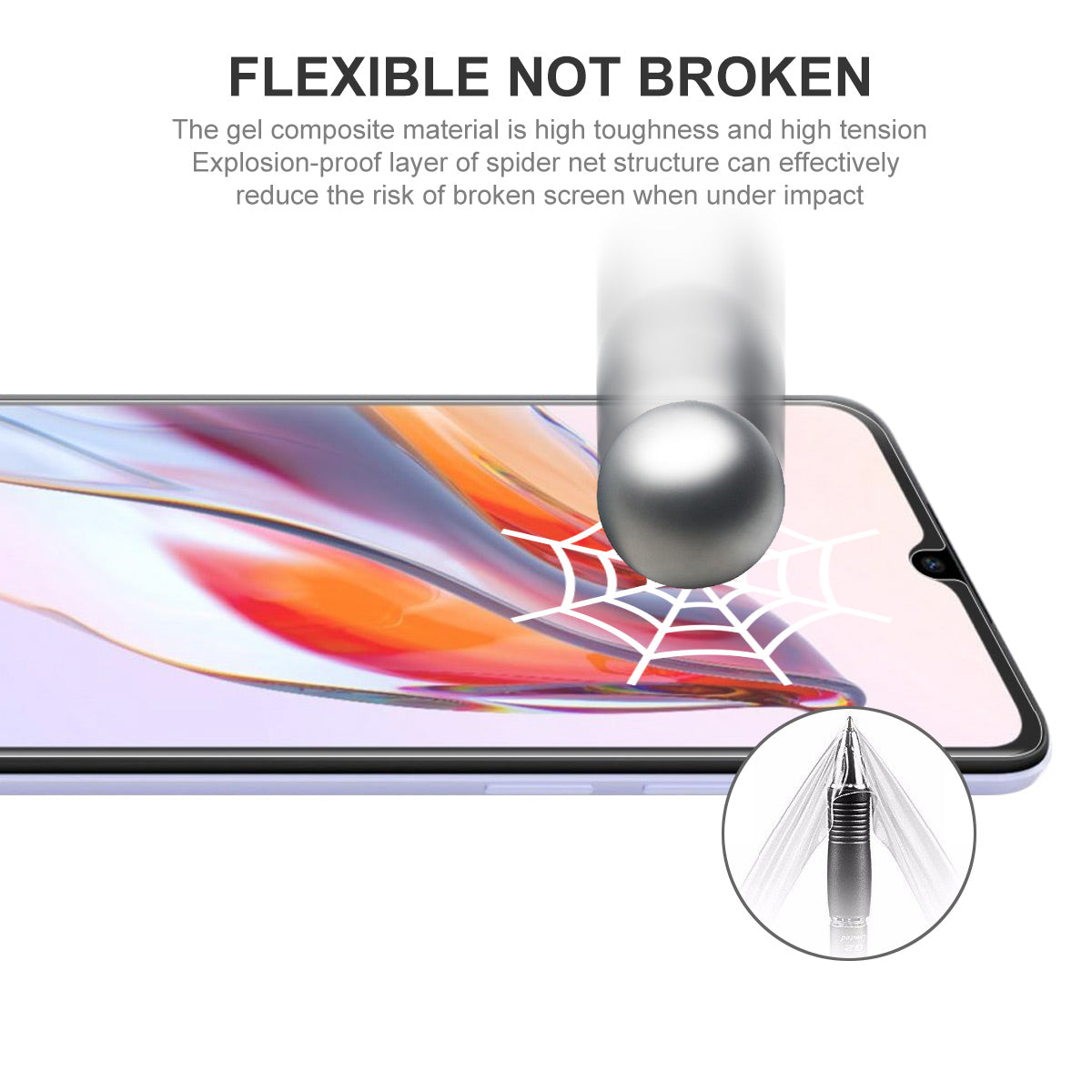 ENKAY HAT PRINCE For Xiaomi Redmi 12C 4G TPE+PET+TPU Hydrogel Protector Anti-Scratch Full Glue Phone Screen Film