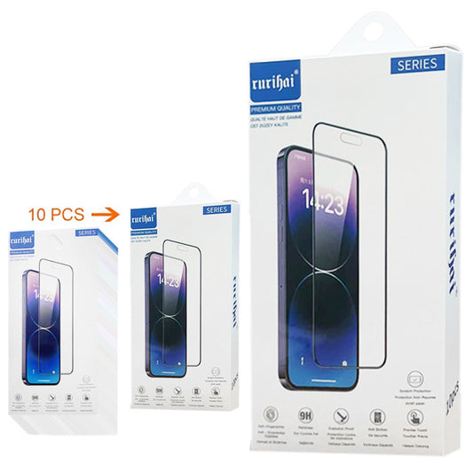 RURIHAI 10Pcs For Nokia G42 Smartphone Screen Protector High Aluminum-silicon Glass Secondary Hardening 2.5D Film