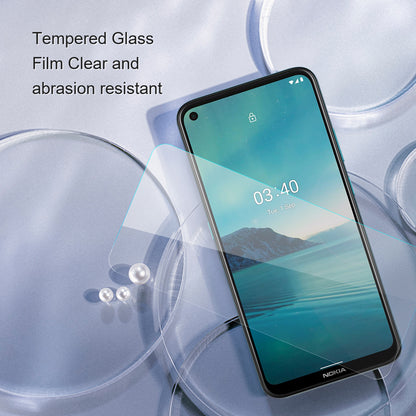 AMORUS Anti-explosion Screen Protector for Nokia G42 , 2.5D Arc Edge High Aluminum-silicon Glass Film