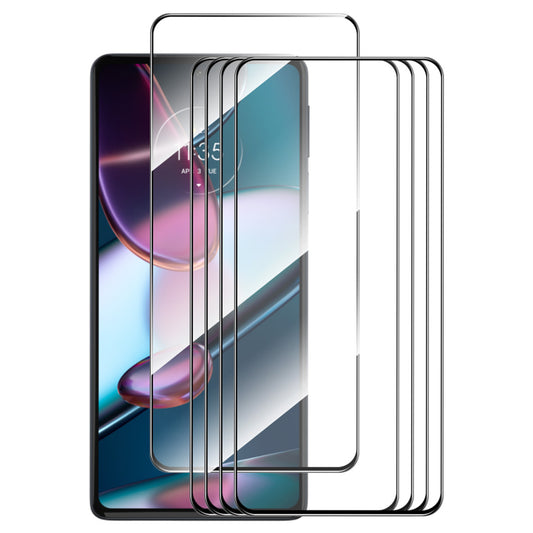 ENKAY HAT PRINCE 5Pcs Screen Film for Motorola Moto G 5G (2023) / Edge 30 Pro (Motorola Edge+ (2022)) High Aluminium-silicon Glass 2.5D Screen Protector