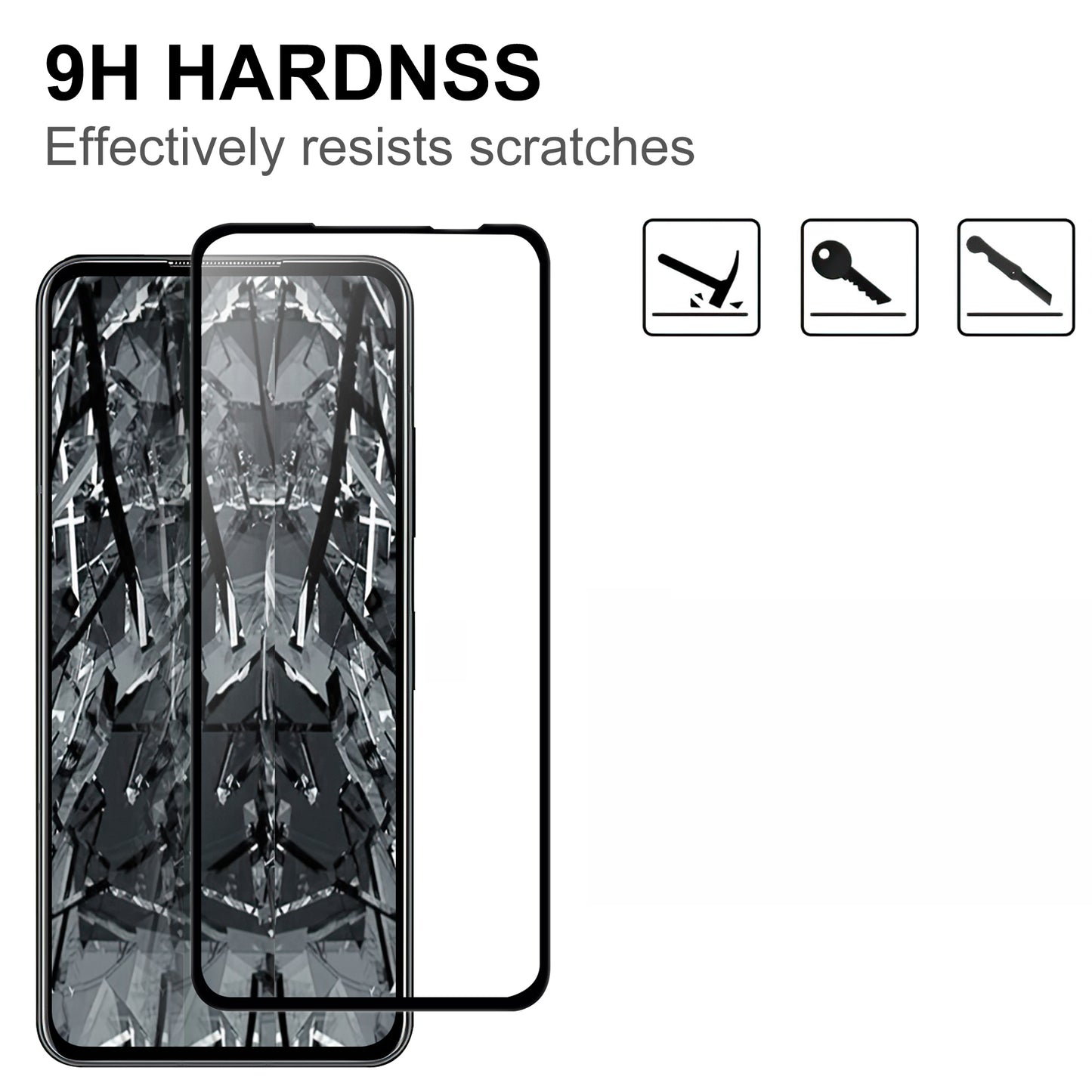 For Asus Zenfone 10 5G Full Glue HD Clear Phone Screen Protector Black Edge AGC Glass Screen Covering Film