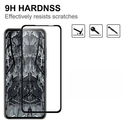 For Asus Zenfone 10 5G Full Glue HD Clear Phone Screen Protector Black Edge AGC Glass Screen Covering Film