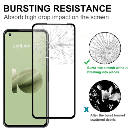 For Asus Zenfone 10 5G Full Glue HD Clear Phone Screen Protector Black Edge AGC Glass Screen Covering Film