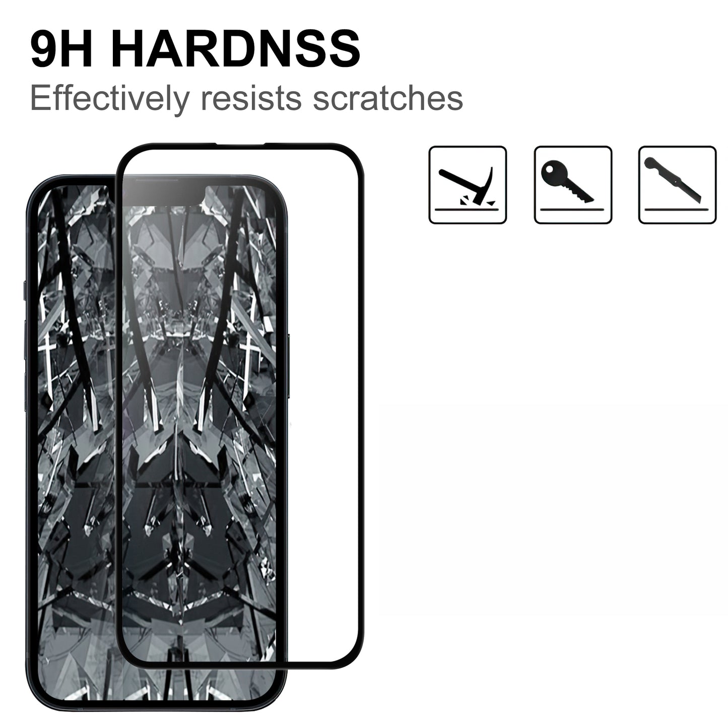 For iPhone 15 Anti-Scratch Phone Screen Film Black Edge Full Glue AGC Glass Screen Covering Protector