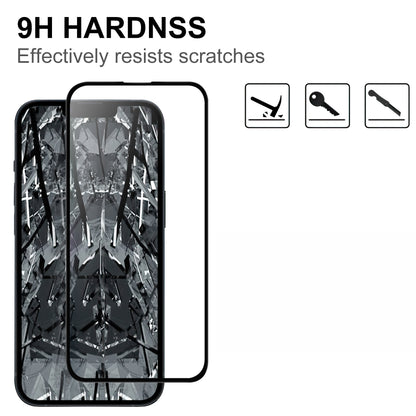 For iPhone 15 Anti-Scratch Phone Screen Film Black Edge Full Glue AGC Glass Screen Covering Protector
