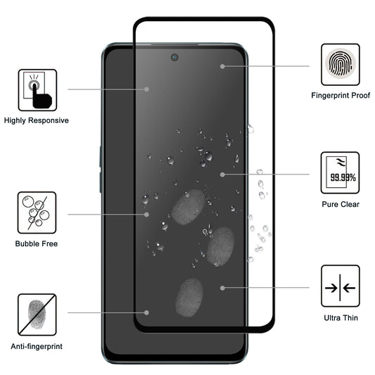 For Oppo K11x 5G High Sensitivity Phone Screen Protector Black Edge Full Glue AGC Glass Screen Film Guard