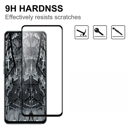 For Oppo K11x 5G High Sensitivity Phone Screen Protector Black Edge Full Glue AGC Glass Screen Film Guard