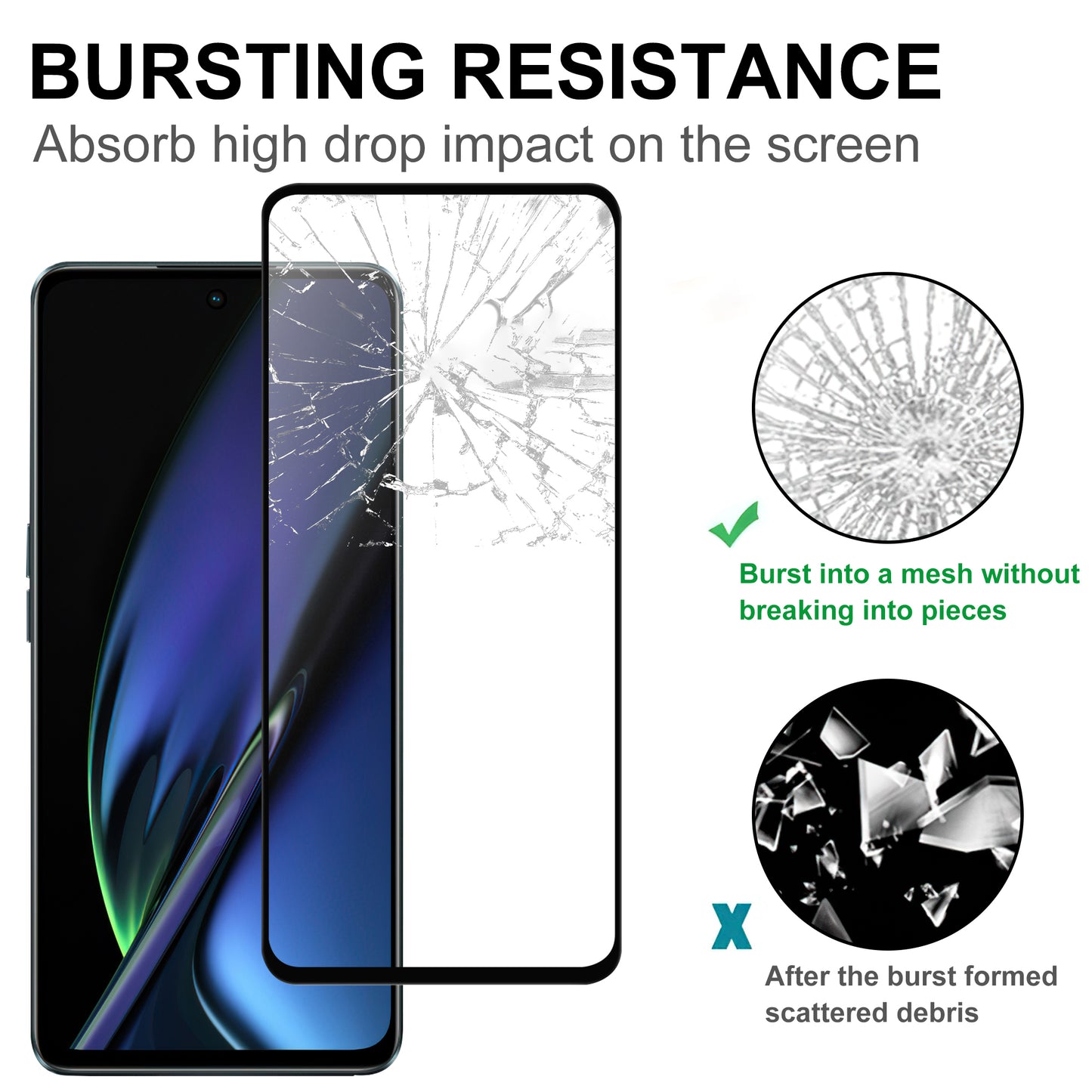 For Oppo K11x 5G High Sensitivity Phone Screen Protector Black Edge Full Glue AGC Glass Screen Film Guard
