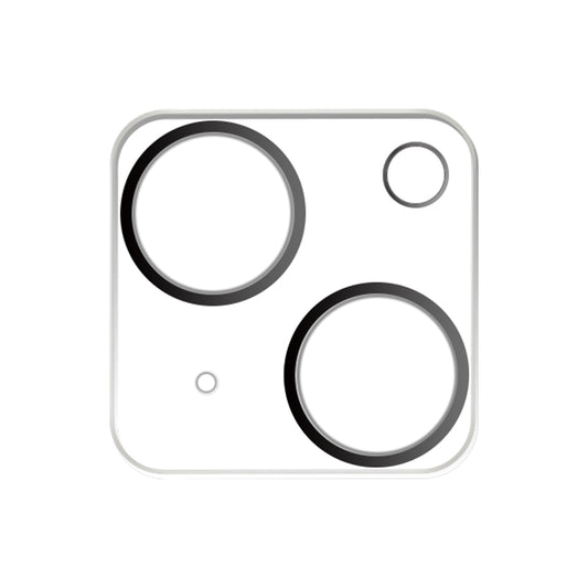 RURIHAI For iPhone 15 Plus / 15 3D Silk Printing Rear Camera Lens Protector 9H 0.3mm Ultra-thin Tempered Glass Film