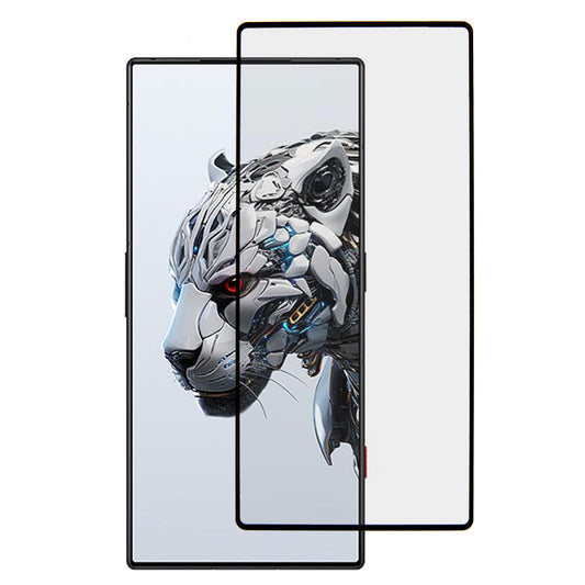For ZTE nubia Red Magic 8S Pro Tempered Glass Film Electroplated Silk Printing Full Glue Full Screen Protector