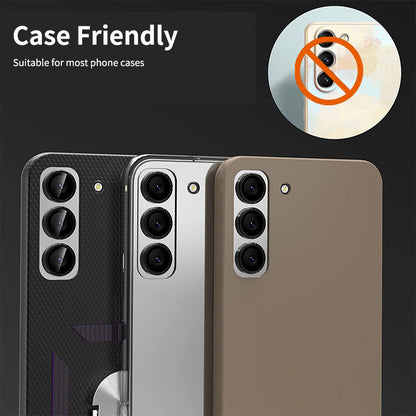 ENKAY HAT PRINCE For Samsung Galaxy S23 FE Camera Lens Protector Tempered Glass + Aluminum Alloy Ring Cover Guard