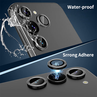 ENKAY HAT PRINCE For Samsung Galaxy S23 FE Camera Lens Protector Tempered Glass + Aluminum Alloy Ring Cover Guard