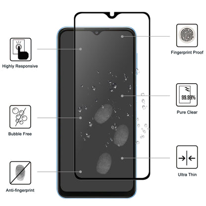 For Samsung Galaxy A25 5G Anti-Scratch Phone Screen Film Black Edge Full Glue AGC Glass Screen Covering Protector