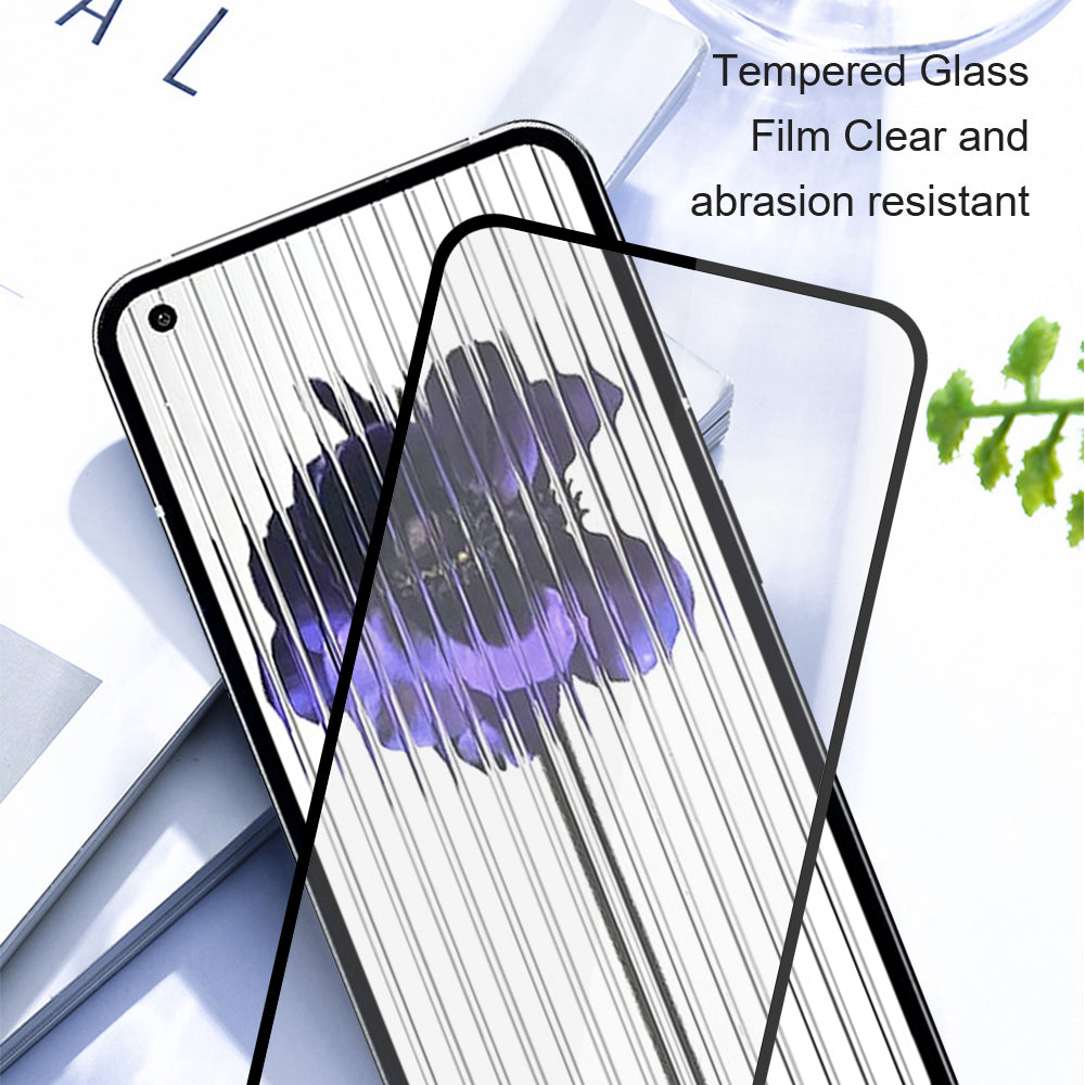 AMORUS For Nothing Phone (2) Full Cover Screen Protector Silk Printing Full Glue Tempered Glass Film Guard