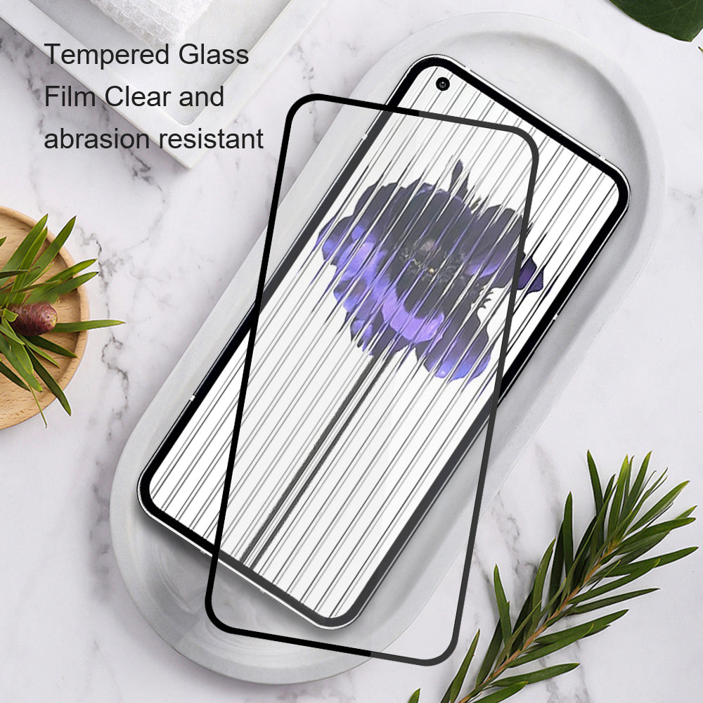 AMORUS For Nothing Phone (2) Full Cover Screen Protector Silk Printing Full Glue Tempered Glass Film Guard