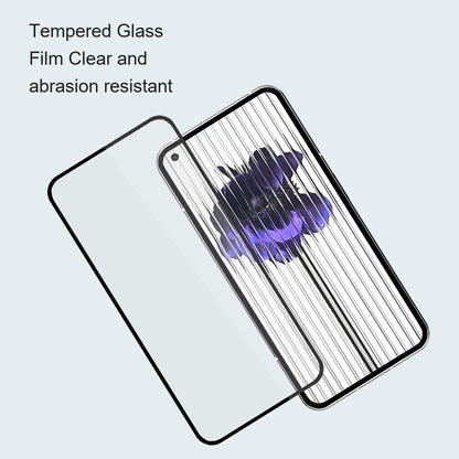 AMORUS For Nothing Phone (2) Full Cover Screen Protector Silk Printing Full Glue Tempered Glass Film Guard