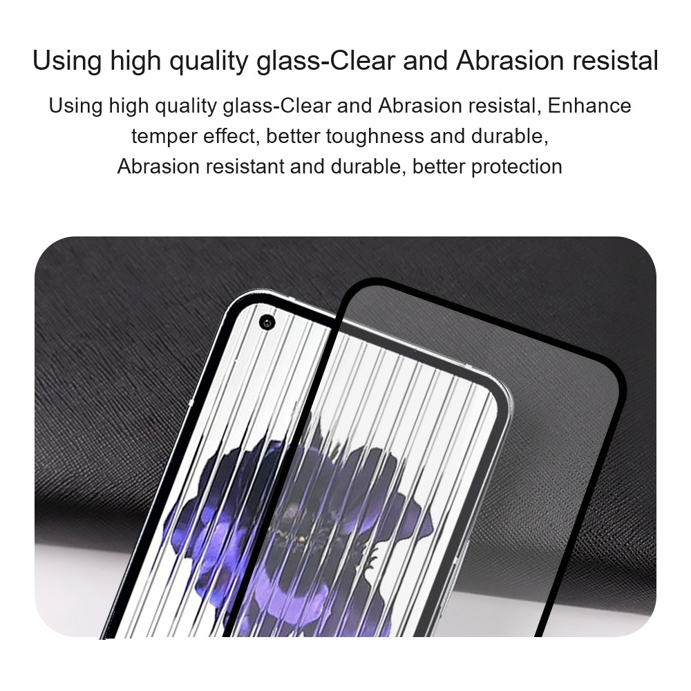 AMORUS For Nothing Phone (2) Full Cover Screen Protector Silk Printing Full Glue Tempered Glass Film Guard